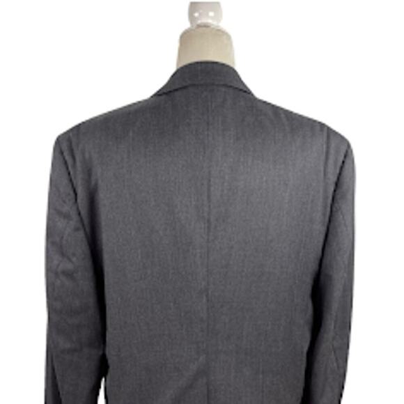 Banana Republic Men's Single Breasted Tailored Suit Jacket Dark Charcoal Sz 44R - Picture 10 of 16